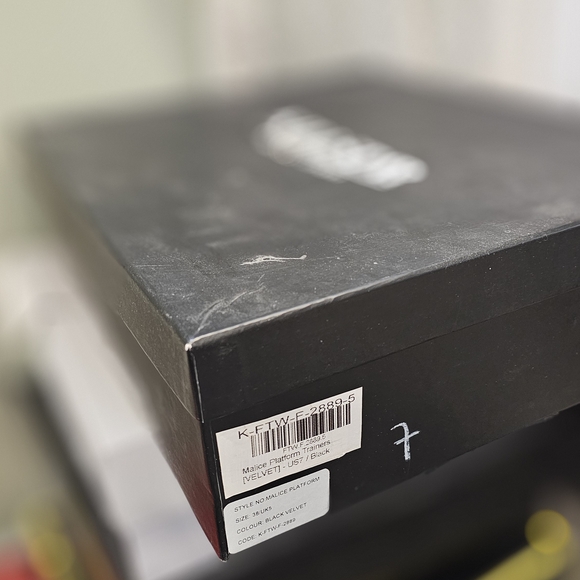 Killstar Black Velvet Boots Sneakers - Picture 4 of 4